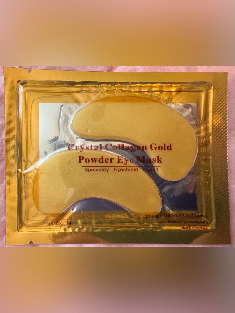 Crystal Collagen Gold Powder Eye Mask - Gold Under-Eye Patches ( 5 pack)